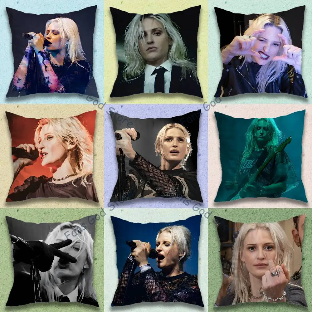 E-Emily Armstrong Guitarist Anime Celebrity Merchandise All-Match Printed Pillow Case Sofa Car Office Room Decoration Protector