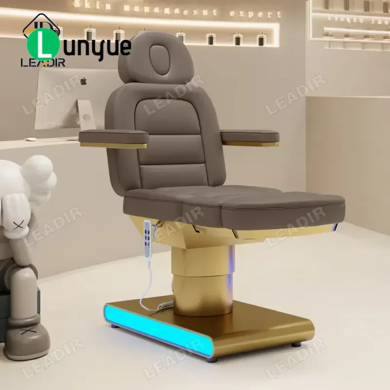 Wholesale Electric Adjustable Metal Base 3 Motor Beauty Massage Bed For Spa Custom Facial Treatment Table Durable Frame