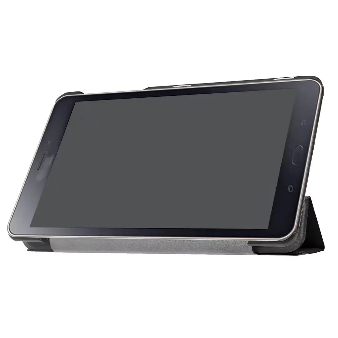 For Samsung Galaxy Tab A 8.0 2017 Case SM-T380 SM-T385 T385C Tri-fold Stand PU Leather Smart Cover Flip Funda Tablet Shell