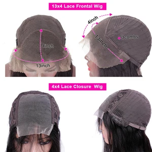 Kinky encaracolado 13x4 frente do laço perucas de cabelo humano para as mulheres indiano profundo encaracolado peruca frontal do laço molhado e ondulado fechamento perucas 200% densidade 10 principais vendas malha indiana - №2