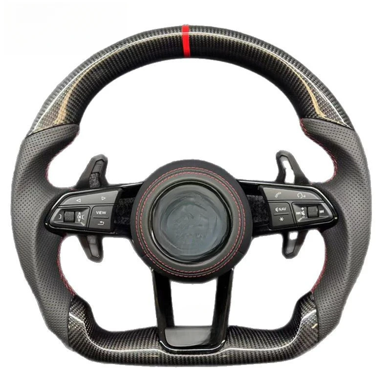 For Volkswagen R8 GTI Full Series Steering Wheel Horn Cover Carbon Fiber Modified Upgrade Horn Shell