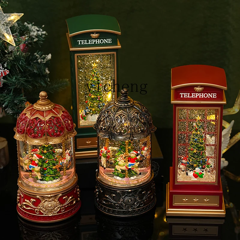 

FY Christmas carousel tree carousel snowflake music box gift