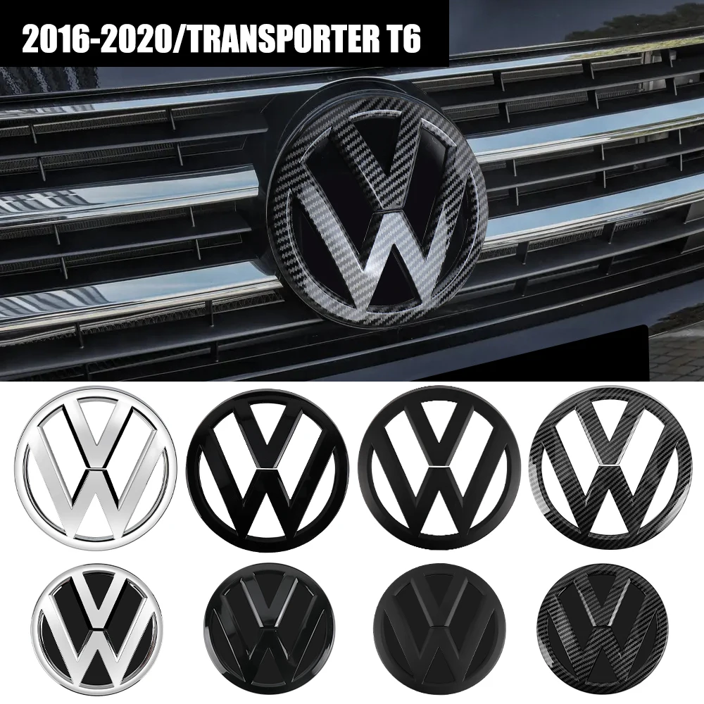 Auto Front Radiateor Badge Covers Rear Trunk Emblem Lid Logo For Volkswagen VW 2016-2020 Transporter T6 Car Decoration Accessory