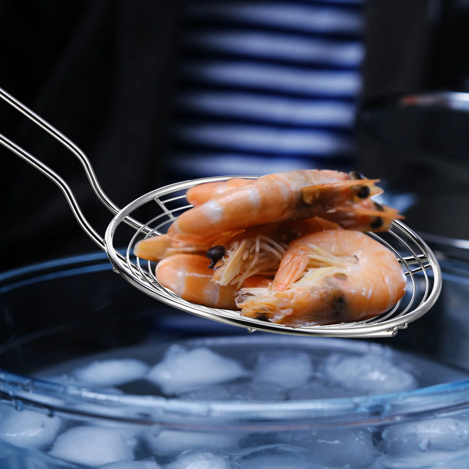 

Stainless Steel Colander Hot Pot Strainer Noodles Dumpling Skimmer Kitchen Filter Ladle Food Strainer Practical Cooking