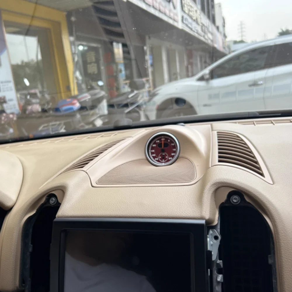 Clock Stopwatch for Porsche Cayenne 958 9YA 2011-2017 Upgrade Stopwatch Watch Clock Compass Cover Interior Car Accessories