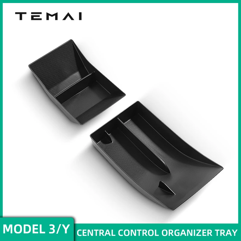 TEMAI Center Console Armrest Storage Box Tray for Tesla Model Y/3 Car Accessories Washable  Anti-scratch Wear Resistance