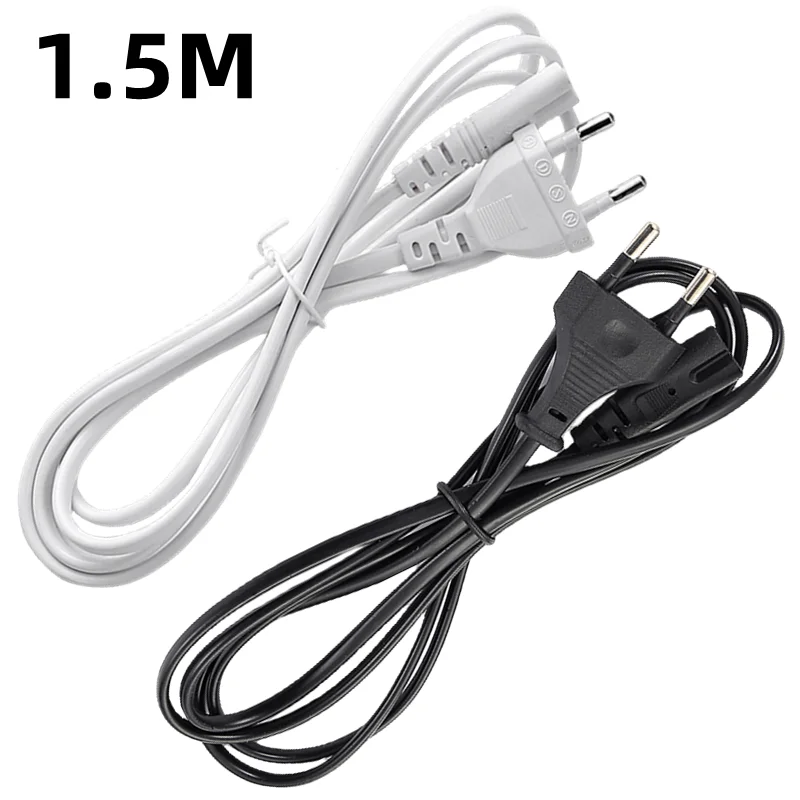 1.5M EU Power Cable 2Pin IEC320-C7 US Extension Cord For Dell Laptop Charger Canon Epson Printer Radio Speaker PS4 XBOX LG Sony