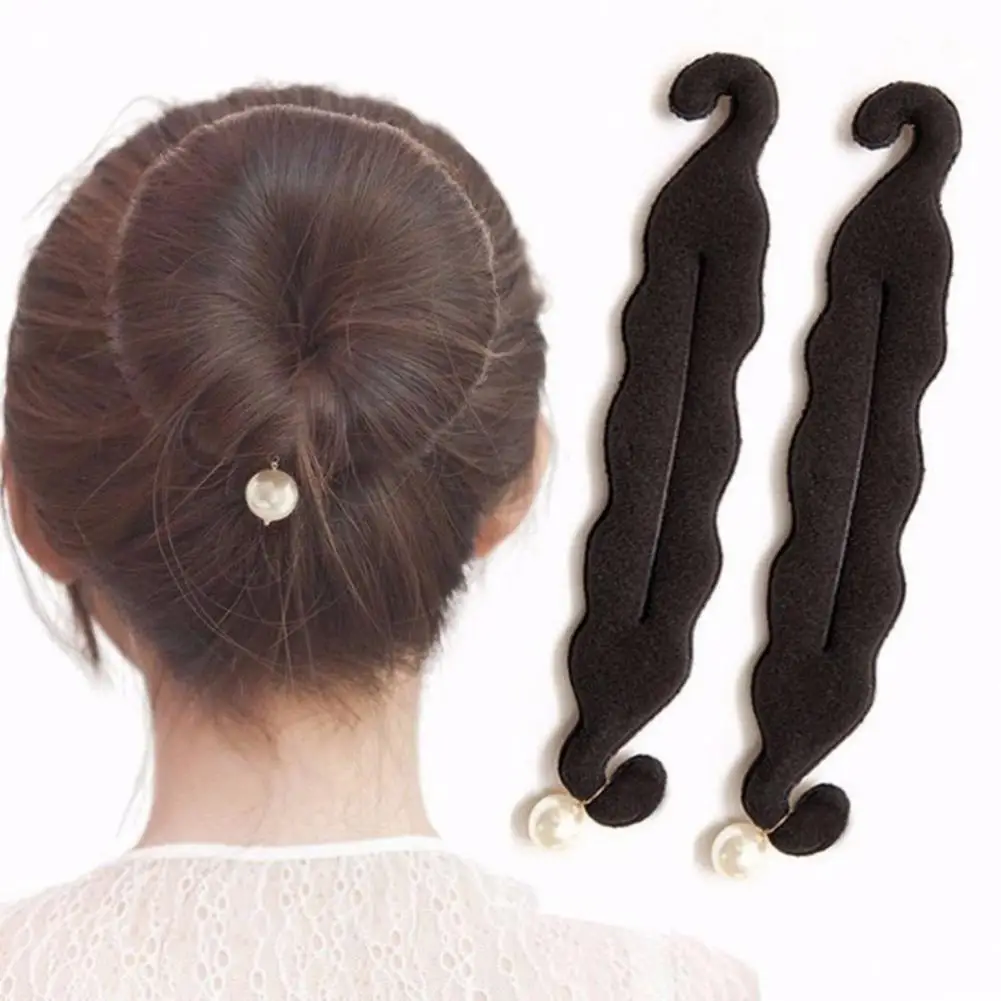 Sponge Hair Styling Tool Plastic Loop Curly Hair Maker Hair Scrunchie Headband Twist Donut Bun Curler Hairbands Hairstyle Tools