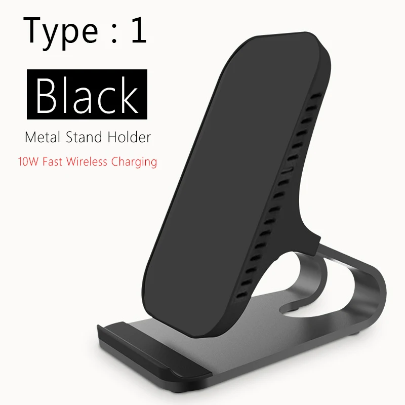 10W Fast Charging Metal Bracket for iPhone17 16 15 Wireless Charger Fast Charging Desktop Mobile Phone For Samsung S26 S25 S24