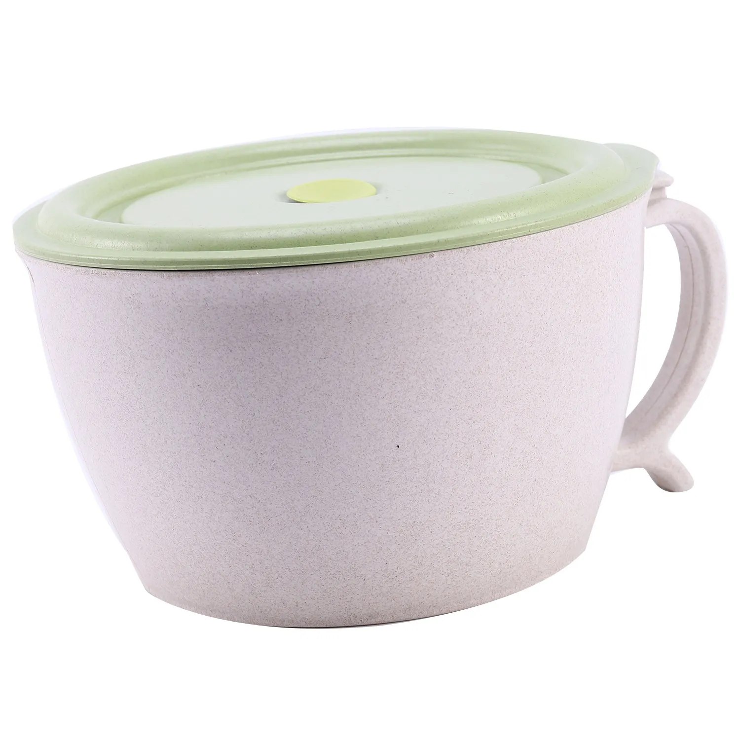 Cuencos para fideos para microondas con tapa, tazón taza grande para sopa de paja de trigo de 40 OZ con soporte para teléfono, apto para microondas y lavavajillas, a prueba de fugas, para sopa