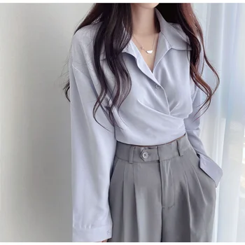 여성용 레이스 쉬폰 셔츠, 우아한 프릴 자수 블라우스, 반팔 상의, 여성 의류, 여름