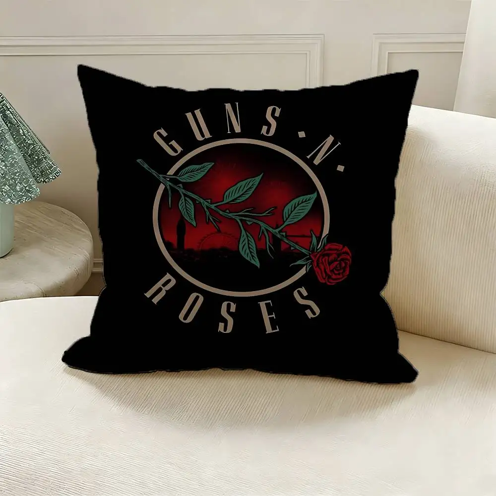 Band G-Guns N Roses Pillow Case For Room Sofa Cushion Cover Suitable For Home Bedroom Decoration And Protector