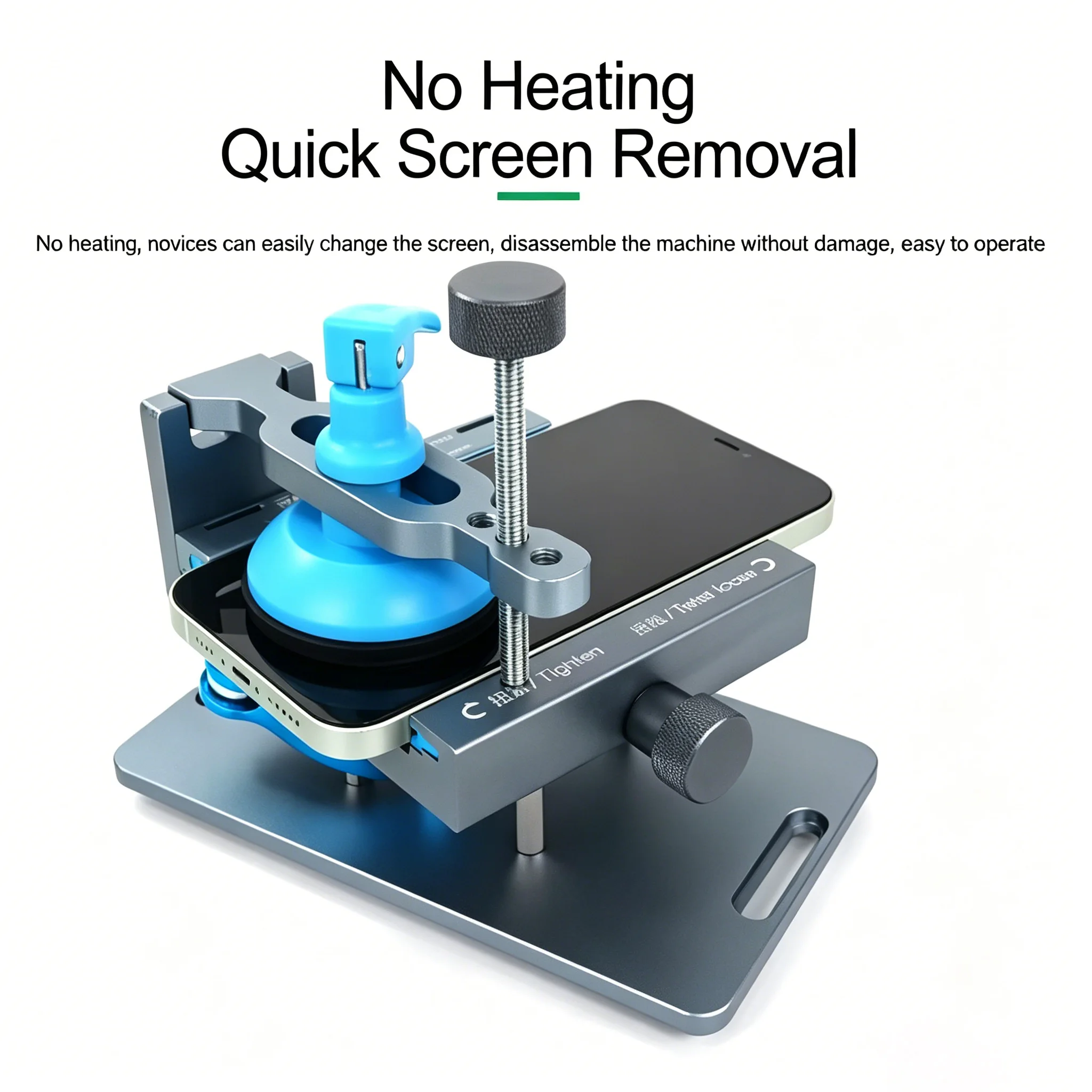 RELIFE RL-601S Plus Universal 360 ° Fixed Rotating Fixture, Used for Rear Glass Removal 3-in-1 Phone Screen Repair