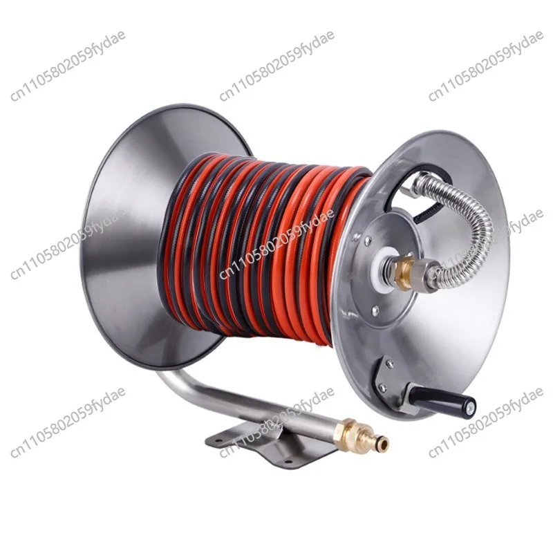 Wall-mounted Stainless Steel Water Pipe Frame Pipe Reel Household Car Wash Watering