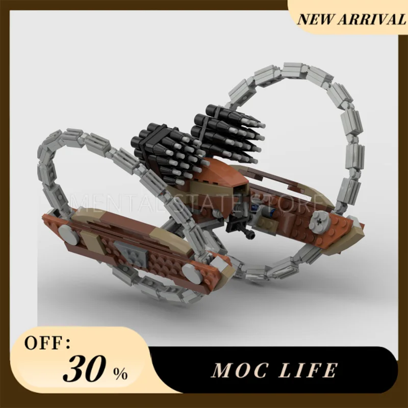 

[442 шт.] индивидуальный MOC Hailfire Droid креативный набор строительных блоков STEM развивающие игрушки DIY комплект строительной модели на день рождения