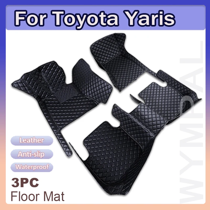 Car Floor Mats For Toyota Yaris Hybrid Mazda2 Hybrid MXPH11 2021 2022 2023 Waterproof Protective Pad Floor Cover Car Accessories