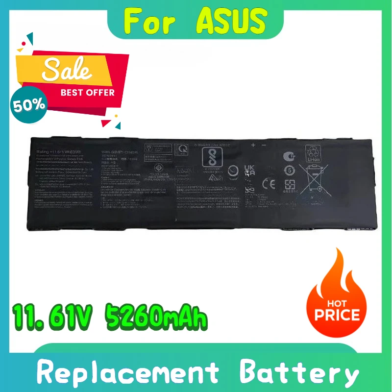 

New C31N2205 Laptop Battery 11.61V For ASUS Chromebook CX9 Cx9400cea-ds566t CX34 Flip CX3401 CX3401FBA ExpertBook B3 B3404CVF