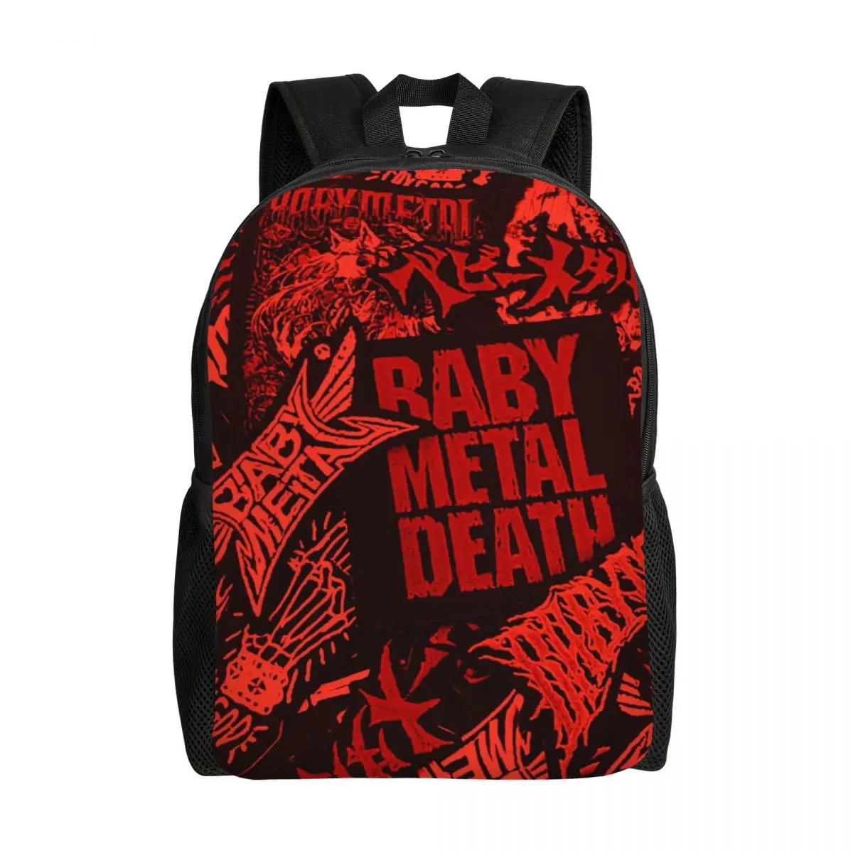 

Custom Babymetal Movie Laptop Backpack Men Women Basic Bookbag for School College Student Pop Music Star Bag