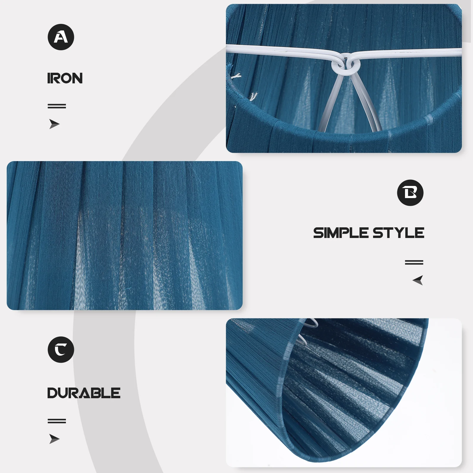 

6 шт. декоративный абажур в скандинавском стиле, современный зажим-пузырь, пряжа, полоса, светильник, практичный абажур для потолочной настенной настольной лампы