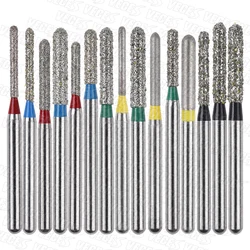 Sr tipo 10 pçs morangos dentais diamante burs broca fg 1.6mm dentista polimento moagem ferramentas de dentes para peças de mão de alta velocidade