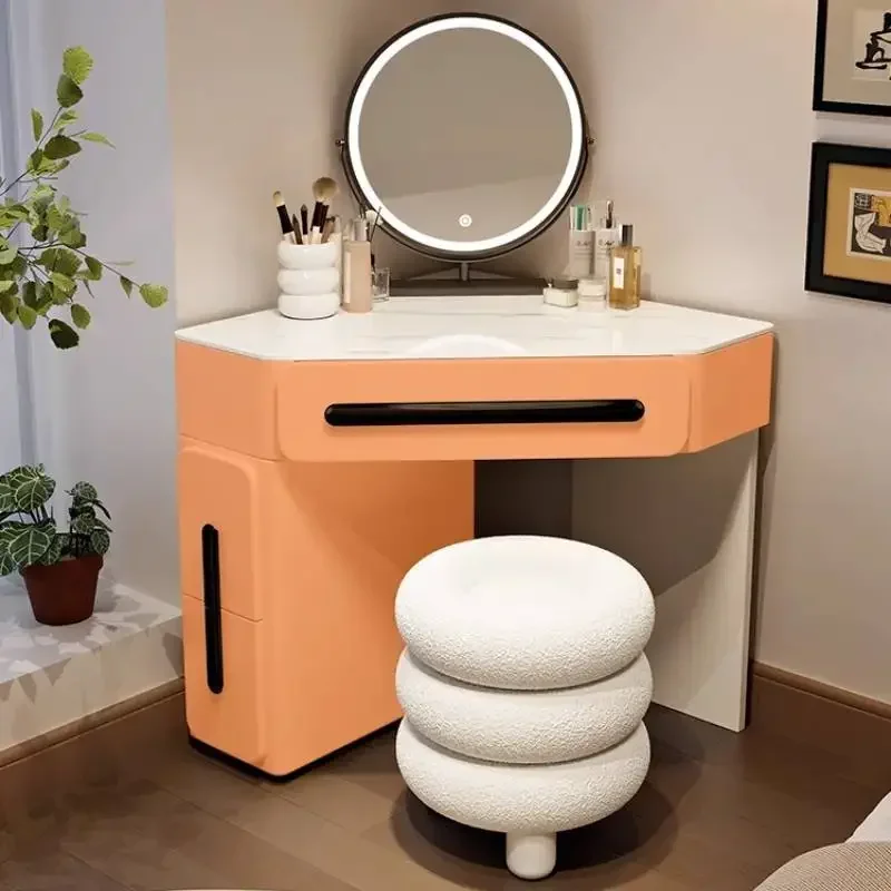 

Hidden Wooden Makeup Vanity Desk Huge Storage Mirror Europa Makeup Vanity Desk White Vintage Kaptafel Master Bedroom Furniture