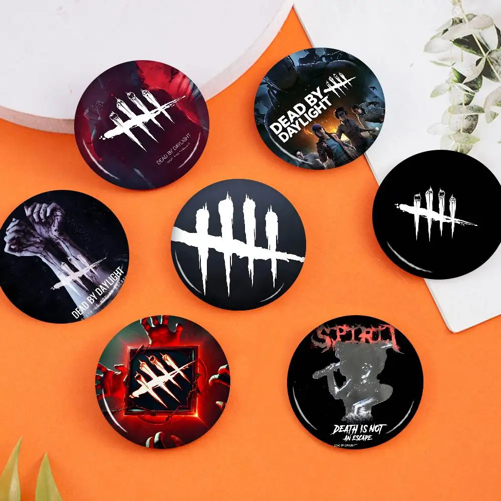 D-Dead B-By-Day Lightes Game Photo Brooches Creative Round Badge Gifts Pins 32/44/58mm