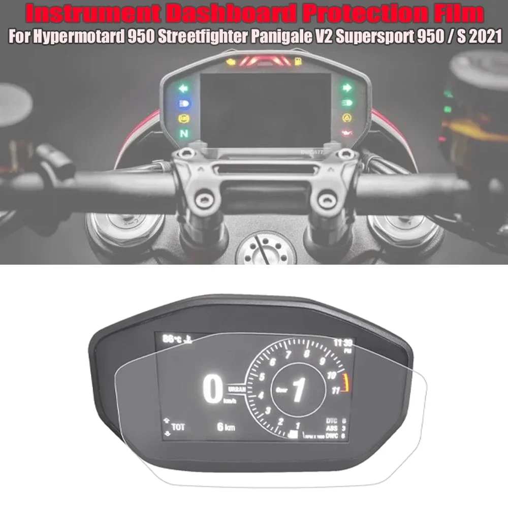 

For Ducati Streetfighter Panigale V2 Monster 659 797 821 1200 Instrument Protection Film Dashboard Screen Protector Accessories