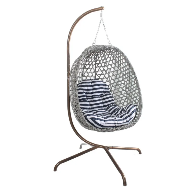 Coarse rattan magic leaf rattan hanging chair, balcony outdoor hammock, hammock rattan chair