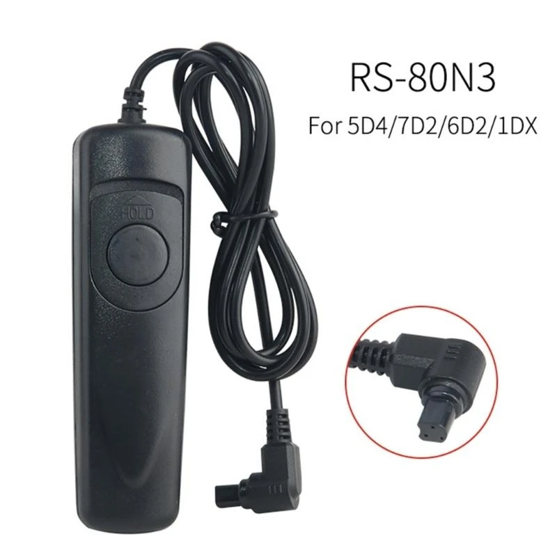  Remote Shutter Control Cable RS80N3 for 7D MARK II 6D MARK II 1D MARK II Camera