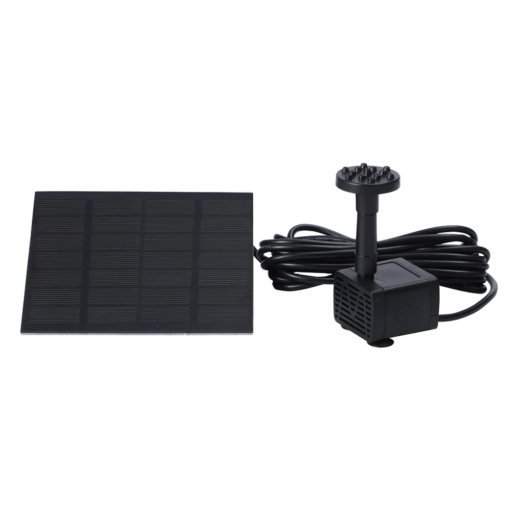 

1.2W Solar Powered Fountain Water Pump Lift 110cm with 6 Nozzles Solar Fountain Solar Panel Water Pump for Water Feature Outdoor