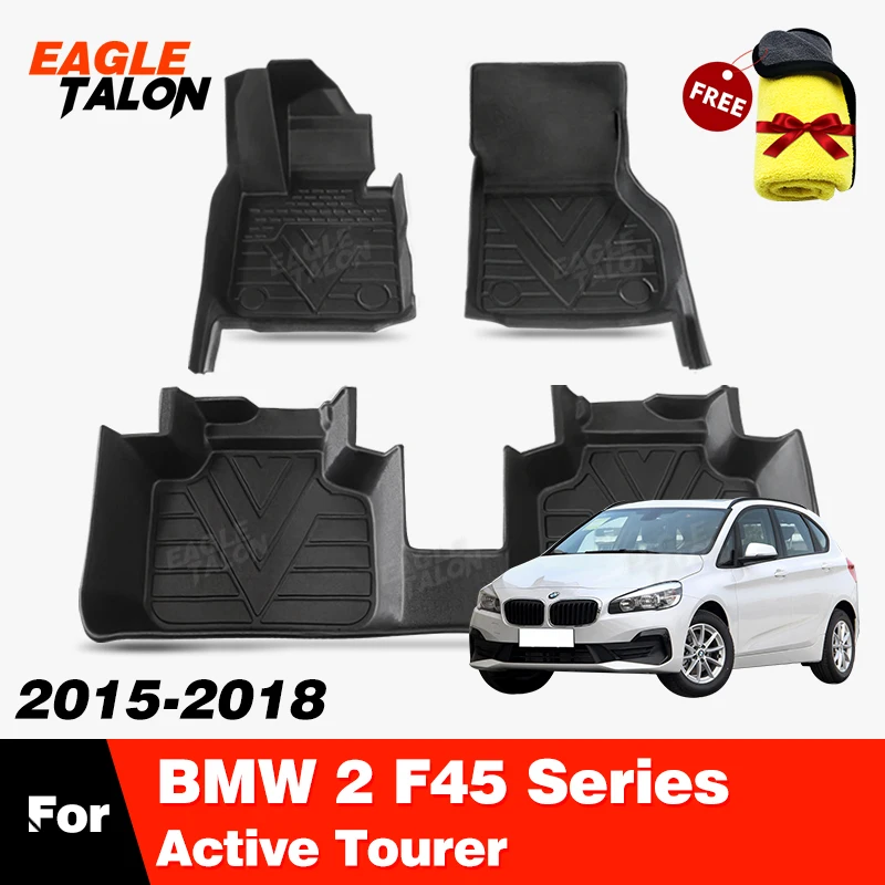 All-Weathr TPE Car Floor Mat For BMW 2 Series Active Tourer 2015-2018 2017 2016 Carpet Cover Interior Protector Accessories