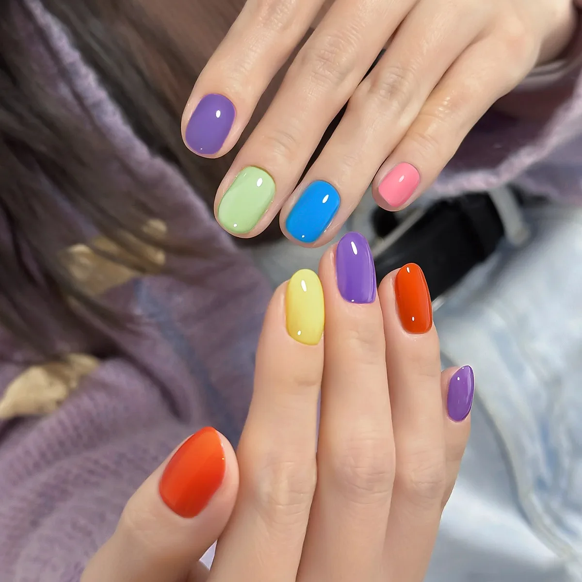 Juego de Esmalte de uñas en Gel de dopamina, 6 colores, 15ML, Vernis semipermanente, remojo de esmalte de Gel híbrido Led UV, Kits de capa superior Base