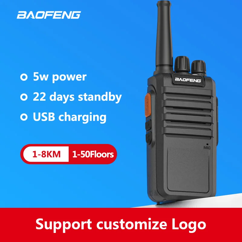 Baofeng BF-M4 Long Range Walkie Talkie UHF 400-470MHz Ham Two Way Radio Comunicador Transceiver for Hotel Camping