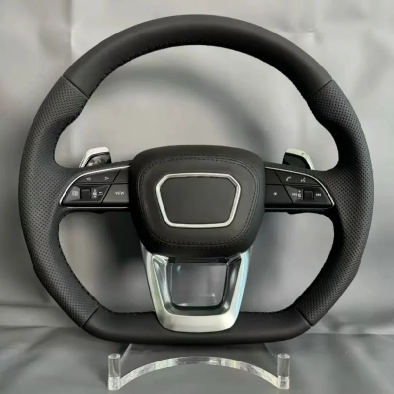 For Audi A1 A4 A3 A5 A6 A7 A8 S8 Q3 Q5 Q7 S3 S4 S5 S6 S7 TT R8 Auto Parts Plug and Play Leather Car Steering Wheel Assembly