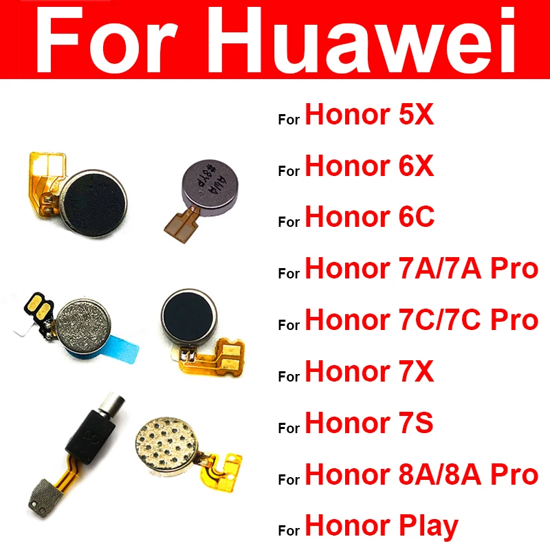 Vibrator Flex Cable For Huawei Honor Play 4C 8A 7A 7C Pro 5X 6X 6C 7X 7S Russia Global Vibration Motor Module Replacement Parts