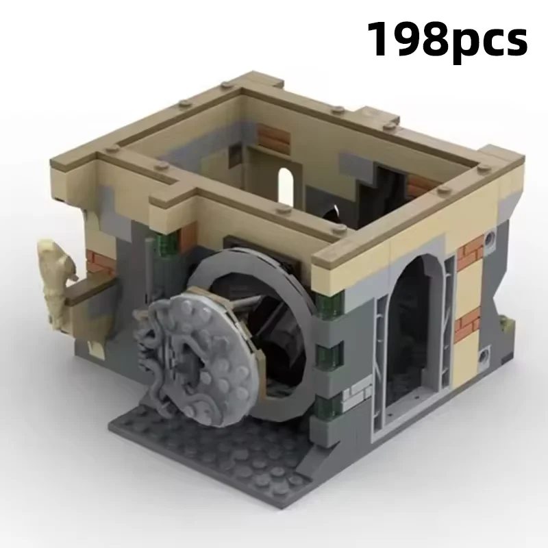 Gothic Castle Dormitory Library Diorama MOC Classic British Boarding School Building Blocks Modular Adult Desk Decor