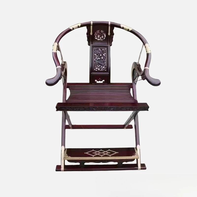 

Mahogany furniture Solid wood furniture African lobular red sandalwood blood sandalwood inlaid with copper unicorn head