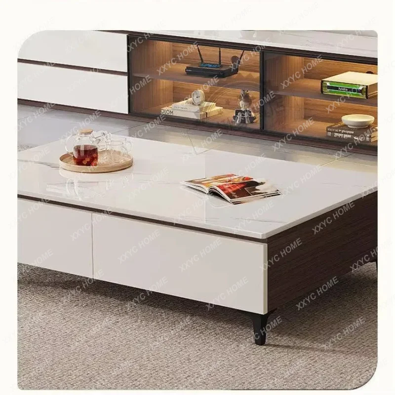 XXGlass Universal Tv Stands Organizer Storage Minimalist Drawers Tv Table Salon Cabinets Archivadores Unique Furniture