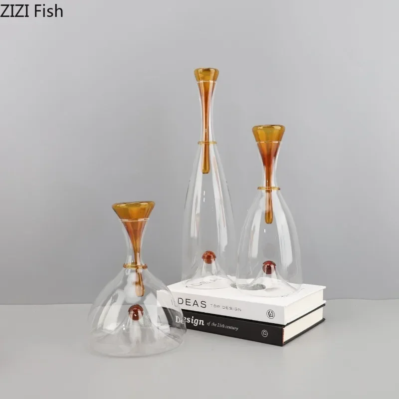 Transparent Glass Decanter Wine Utensils Flagon Kettle Ornament Wine Separator Wine Decanter Wines Container Barware Tools