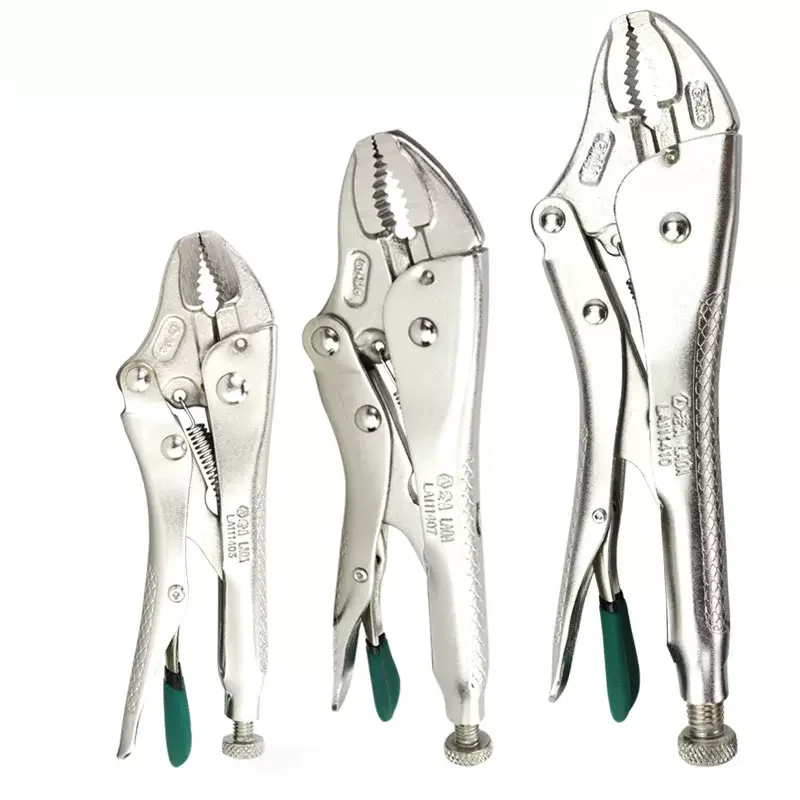 LAOA 5-inch 7-inch 10 inch round nose locking pliers hot selling welding tool straight jaw lock manual tool