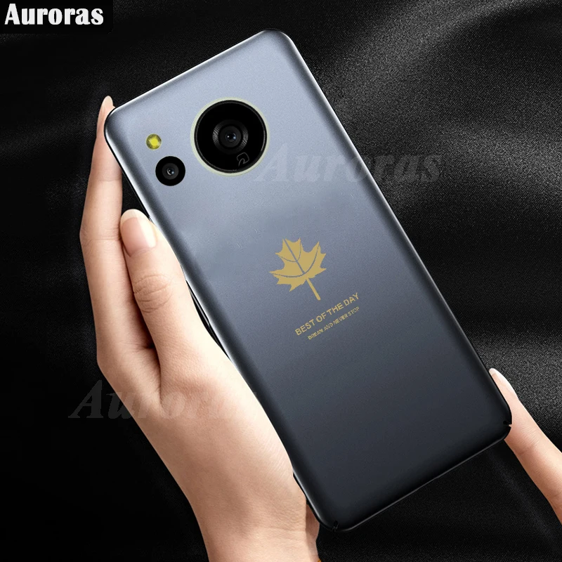 Auroras per Sharp Aquos Sense8 Cover Luxury Maple Leaf Silicone TPU custodia morbida per Sharp Aquos Sense8 Cover Funda Capa