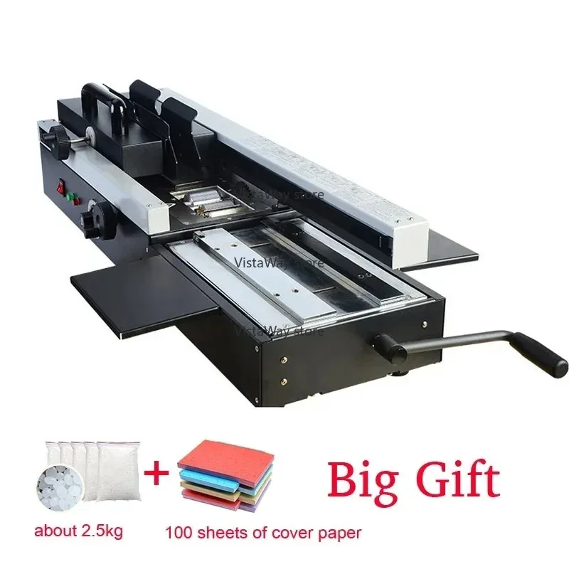Hot Sale 460A Hot Glue Binding Machine A4 Hot Melt Crease Automatic Book Binding Glue Binding Machine Electric Binder 1200W