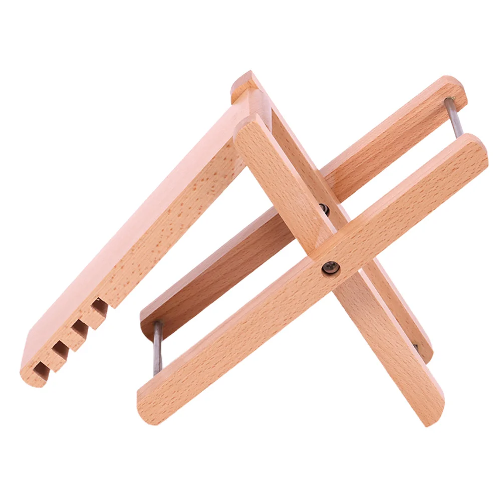 

Wooden Foot Stool Guitar Footstool Ergonomic 4 Levels Adjustable Foldable Rest Lightweight Portable Outdoor Wood Material Stable