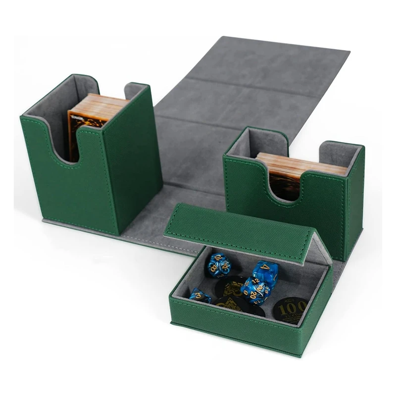 Kartenspiel box, Premium-Karten box mit Flip-Würfel fach, Aufbewahrung sbox für Kartenspiel karten für Sportspiel karten