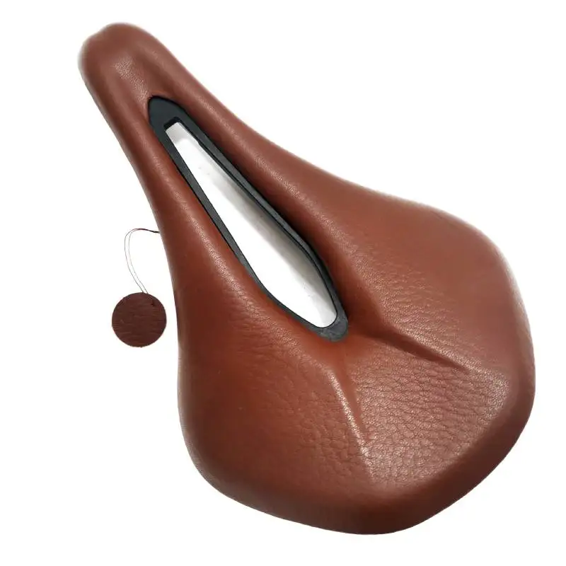 Bicycle Saddle MTB Bike Saddles genuine leather Saddle 250-155 mm Road Bike Bicycle / Steel Saddle Rails Bicycle Cycling parts