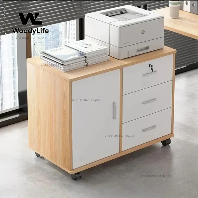 Mobile Office File Cabinet Storage Rack Locker Deluxe File Cabinet Multifunctional Organizing Home Furniture