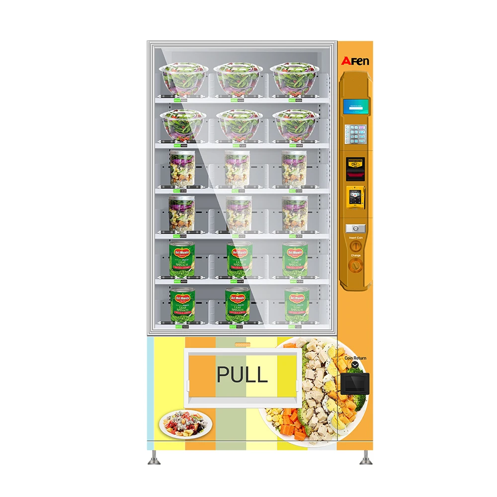 Automatic Lift System Smooth Delivery Low Temperature Cupcake Vendor Cup Cake Vending Machines