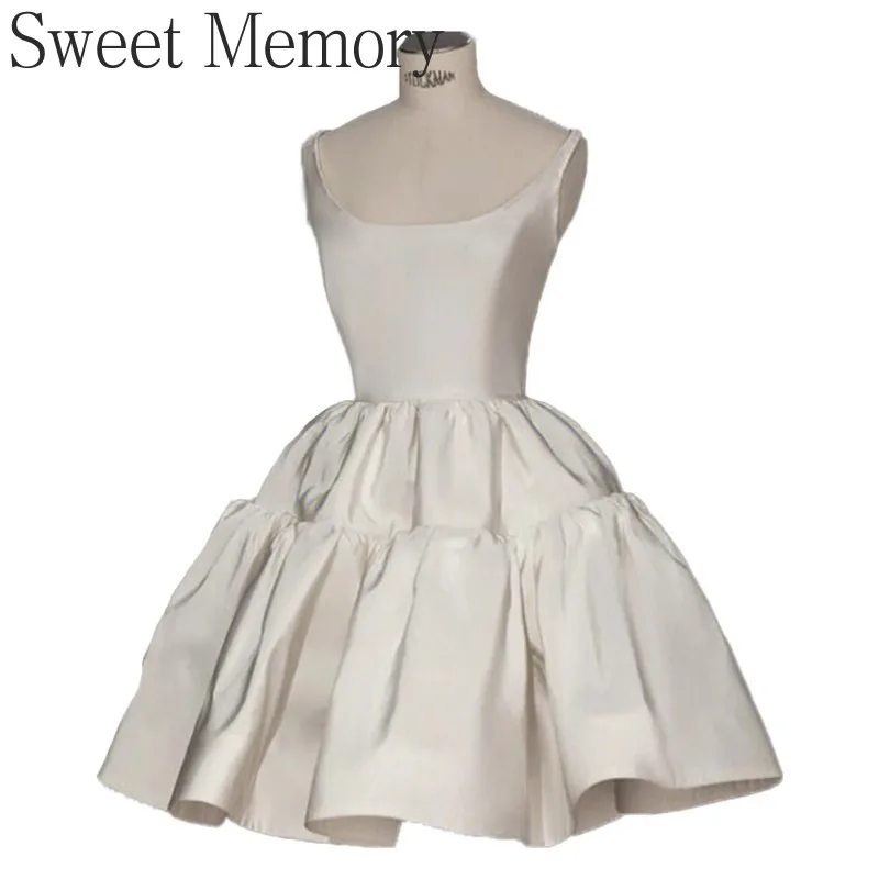 F2145 Sweet Memory White Black Evening Dress Formal Gown for Women Dress 2026 Lady Banquet Party Dresses Short Wedding Dress
