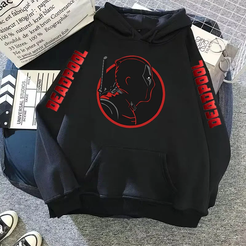 Dead-pool Spider-man Hoodie Sweatshirt Lange Mouw Herenkleding Hoodies Herenkleding Haikyuu Y2k Kleding Capuchon Sweatshirt