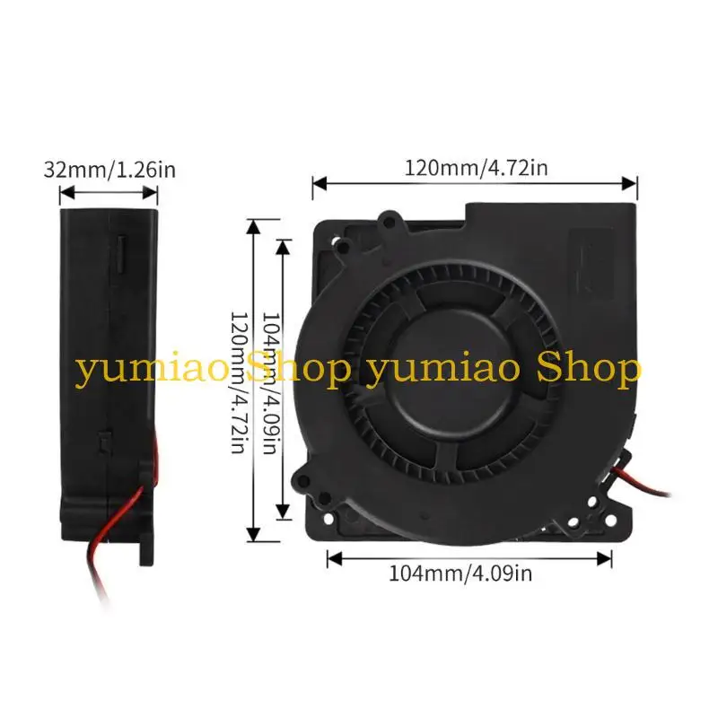 587B كفاءة 12032 منفاخ مروحة 120x120x32 مللي متر ل KLP1 تحسين حل التبريد دورة في الدقيقة المبرد السريع 12 واط 24 فولت سلك